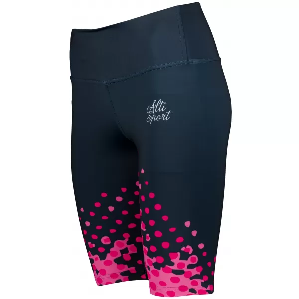  Női prémium térdig érő leggings (új méretek) ALTISPORT VOJ/ALW109LEG06 RÓZSASZÍN-FEKETE 