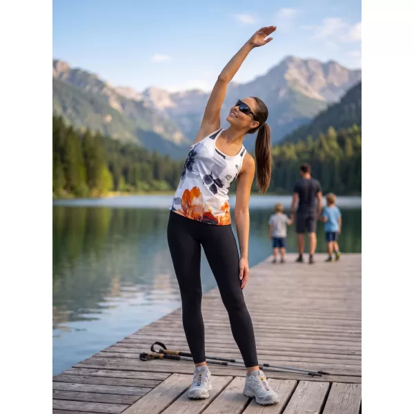  Prémium funkcionális női felső ALTISPORT VOJ/ALW117TIL01 FEKETE-NARANCS 