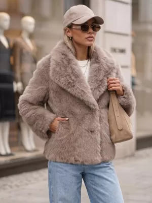 Női kabát DSTREET TY5905 BÉZS