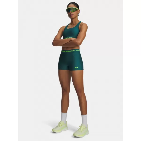  Női rövidnadrág UNDER ARMOUR HEATGEAR SHORTY 6010725-338 ZÖLD 