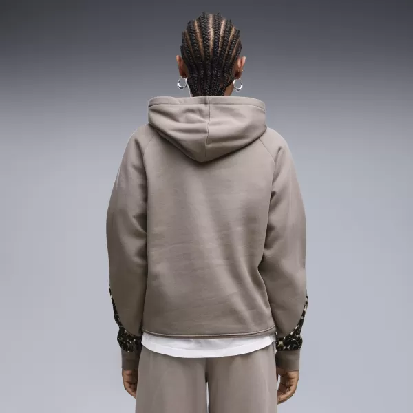  Női pulóver PUMA SPORT ANIMAL STANDARD HOODIE FL 69400781 EGÉR SZÜRKE 