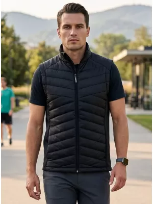 Férfi hibrid mellény MALFINI PREMIUM CROSS 557 FEKETE