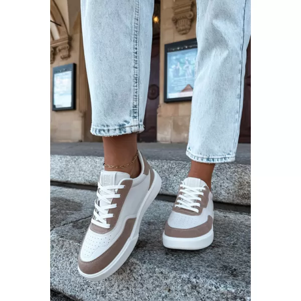  Női tornacipő BIG STAR SHOES UU274275 FEHÉR/BÉZS 