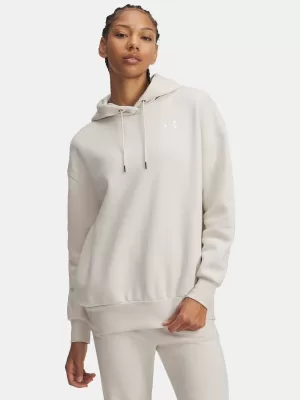 Női pulóver UNDER ARMOUR ICON FLEECE OS HOODIE 1379495-111 FEHÉR