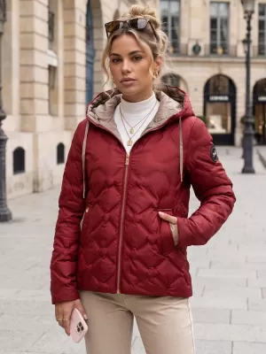 Női kabát DSTREET TY5885 BURGUNDIA