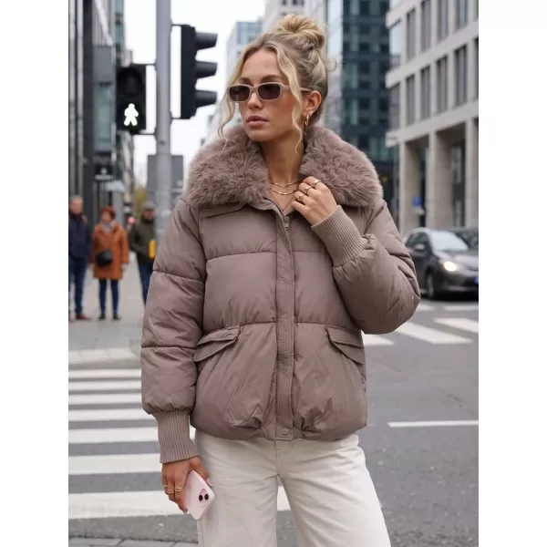  Női kabát DSTREET TY5820 BARNA 