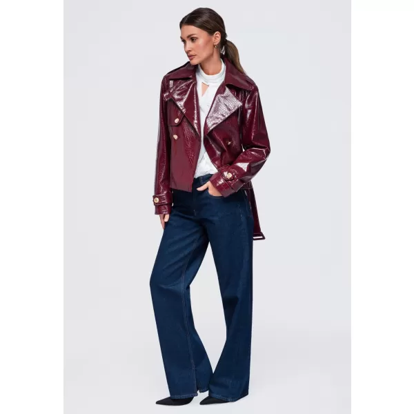  Női kabát OMBRE OW-JAFL-0144 BURGUNDIA 