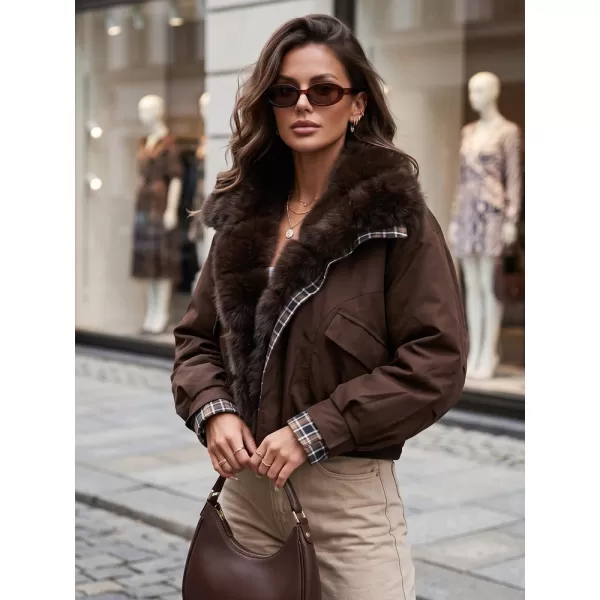  Női kabát DSTREET TY5840 BARNA 