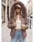Női kabát DSTREET TY5893 KHAKI