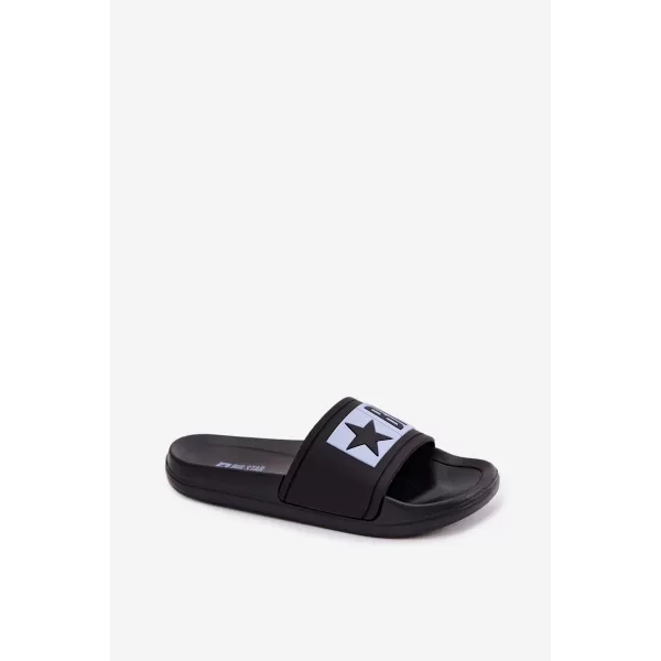  Gyermek papucs BIG STAR SHOES TT374A003 FEKETE/KÉK 