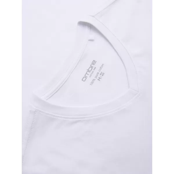  Férfi póló OMBRE OM-LSBL-0143 FEHÉR 