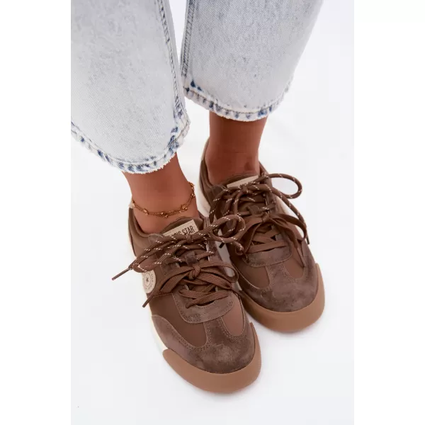  Női tornacipő BIG STAR SHOES UU274002 BARNA/BÉZS 