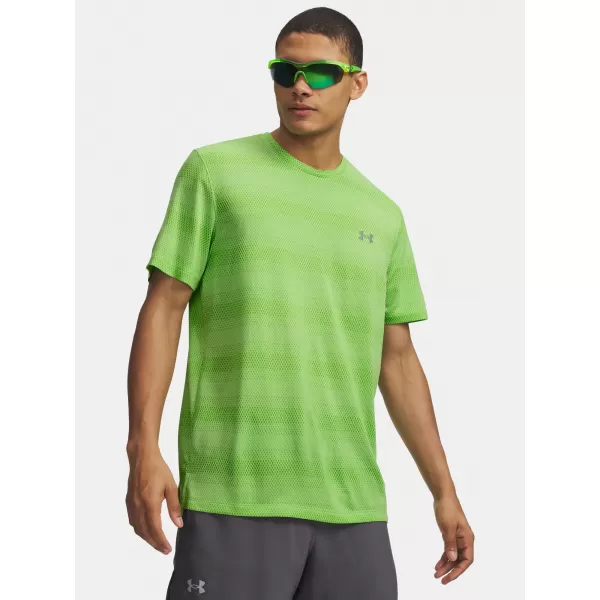  Férfi póló UNDER ARMOUR VELOCITI SS 6009517-712 ZÖLD 