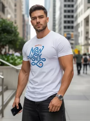 Férfi póló DSTREET RX5369 FEHÉR