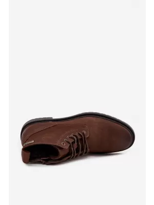 Férfi bokacsizma BIG STAR SHOES OO174149 BARNA/BÉZS