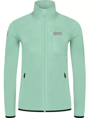 Női könnyű polár pulóver NORDBLANC MAPLE NBSFL8374 ZÖLD