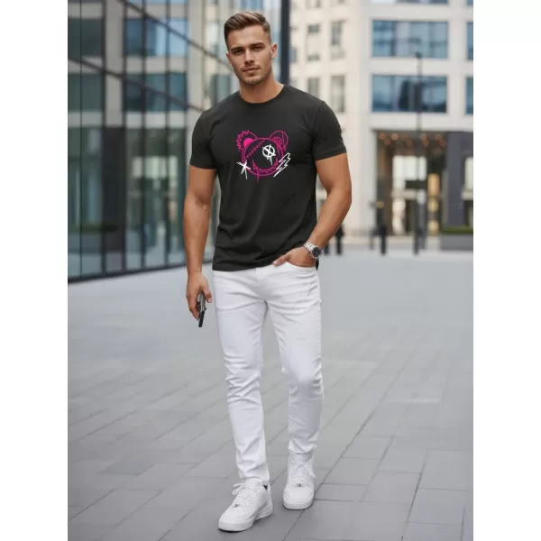  Férfi póló DSTREET NX0136R-BK FEKETE 