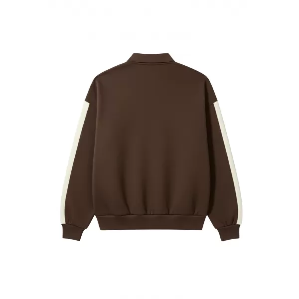  Férfi póló gallérral URBAN CLASSICS TB8595-00075 BARNA 