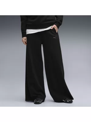 Női melegítőnadrág PUMA CLASS RELAXED WIDE LEG PANTS 69401301 PUMA FEKETE