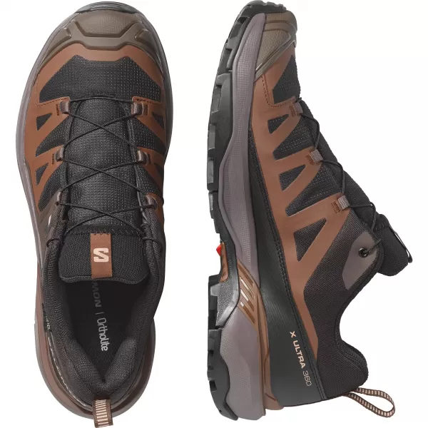  Férfi cipők SALOMON X ULTRA 360 GORE-TEX L45473300 FEKETE/SÖTÉT SIRÁLY SZÜRKE/SÖTÉT FÖLD 