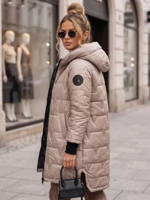 Női kabát DSTREET TY5790 KARAMELLA