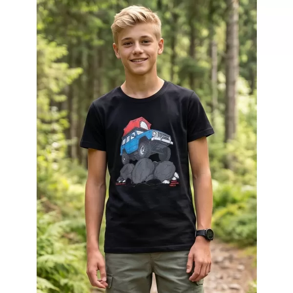  Gyermek póló ALPINE PRO ECOMO 4 FEKETE VÁLTOZAT PC 