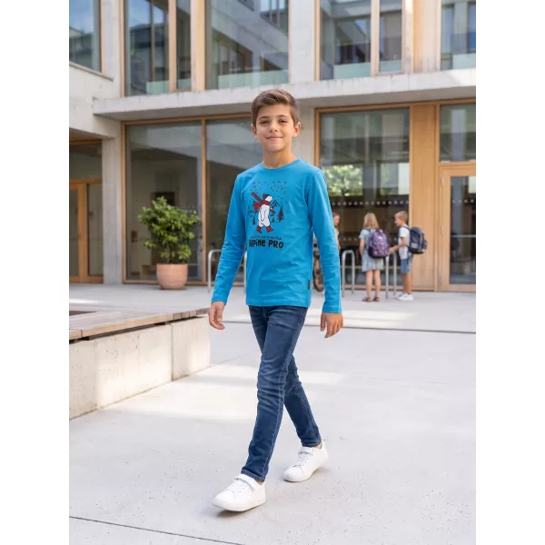  Gyermek póló ALPINE PRO ECCO 2 NEON ATOMKÉK PA VÁLTOZAT 