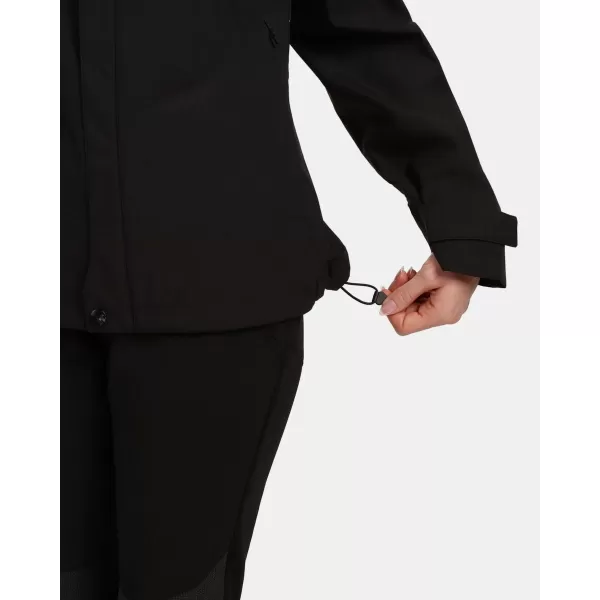  Női hardshell kabát KILPI MONTANA-W 1L0102KI FEKETE 