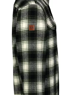 Férfi flanel ing NORDBLANC MOOR NBSSM8368 KHAKI