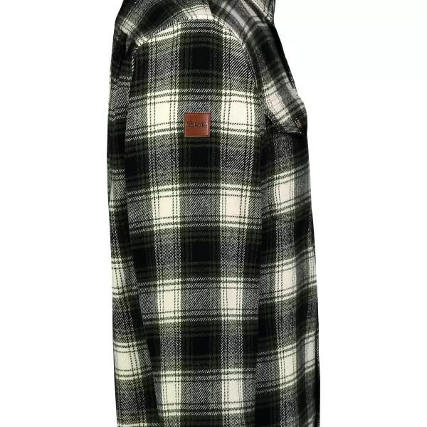  Férfi flanel ing NORDBLANC MOOR NBSSM8368 KHAKI 