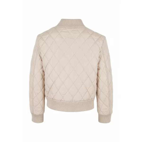  Lány steppelt kabát URBAN CLASSICS UCK806-02903 FEHÉR HOMOK 