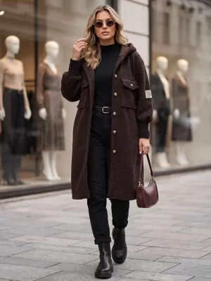 Női kabát DSTREET NY0797 BARNA