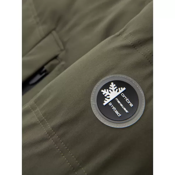  Férfi parka OMBRE OM-JALJ-0310 SÖTÉT OLAJBOGYÓ 