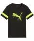 Gyermek póló PUMA ATTACANTO LOGO JERSEY JR 66104603 PUMA FEKETE/LIME FACSART
