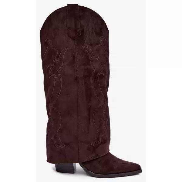  Női cowboy csizma BOTO 2588A BARNA 