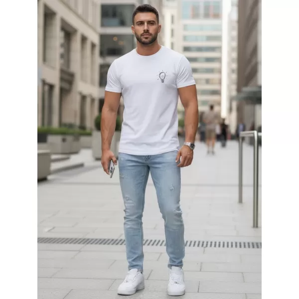  Férfi póló DSTREET NX0137R-WH FEHÉR 