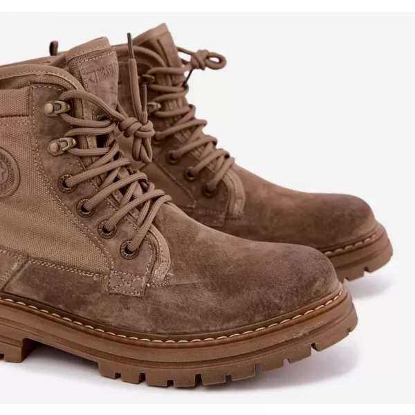  Férfi bokacsizma BIG STAR SHOES UU174253 BÉZS 