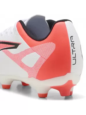 Futballcipők PUMA ULTRA 5 PLAY FG/AG 108169-01 FEHÉR/FEKETE/VILÁGÍTÓ VÖRÖS