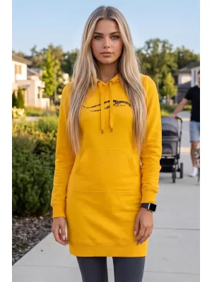 Hosszabbított női pulóver ALTISPORT ALW001419 BOROSTYÁN