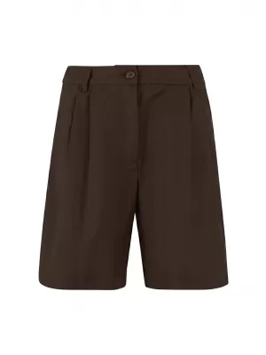 Női bermuda nadrág URBAN CLASSICS TB7196-00075 BARNA