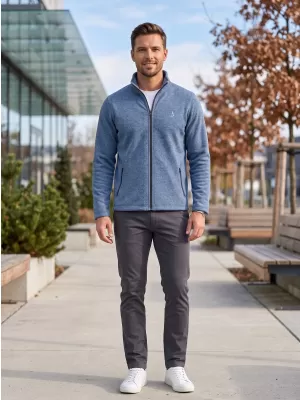 Férfi polár pulóver ALTISPORT ALM002852 SÖTÉT FARMER KIEMELÉSEK
