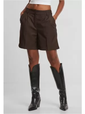 Női bermuda nadrág URBAN CLASSICS TB7196-00075 BARNA