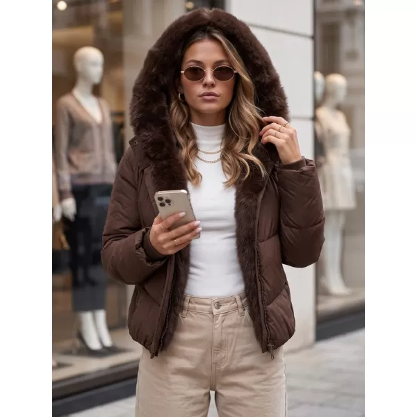  Női kabát DSTREET TY5983 BARNA 