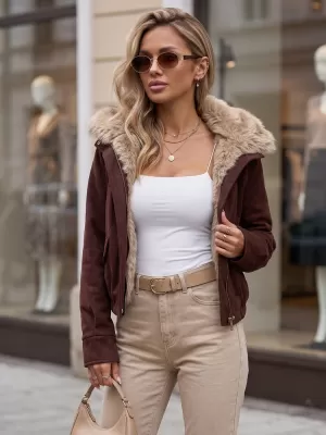 Női kabát DSTREET TY5699 BURGUNDIA