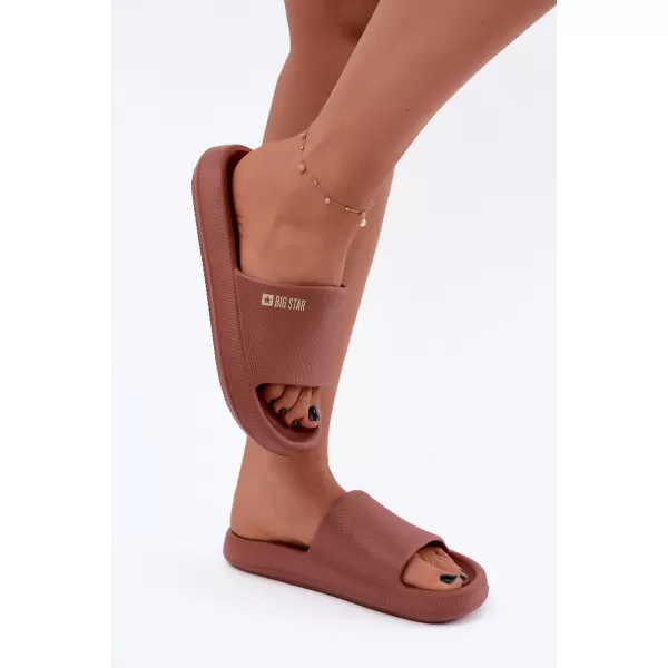  Női papucs BIG STAR SHOES UU274088 VÖRÖS ÁRNYALATAI 