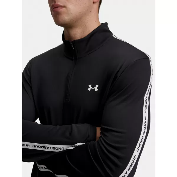  Férfi póló UNDER ARMOUR UA TECH TAPING 1/2 ZIP 6012357-001 FEKETE 