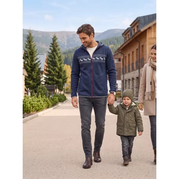  Meleg férfi pulóver ALPINE PRO NORES HOLDFÉNYES ÓCEÁNI VÁLTOZAT PA 