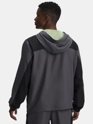 Férfi dzseki UNDER ARMOUR TECH SPORT WOVEN JKT 6011267-025 SZÜRKE
