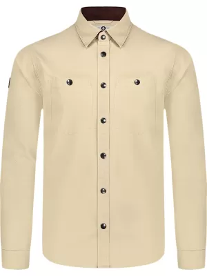 Férfi flanel ing NORDBLANC HAZE NBSSM8370 BÉZS