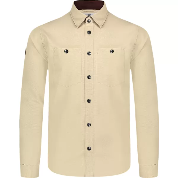  Férfi flanel ing NORDBLANC HAZE NBSSM8370 BÉZS 